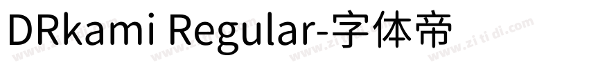 DRkami Regular字体转换